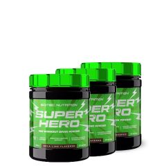SCITEC NUTRITION - SUPERHERO - PRE-WORKOUT SUPER POWDER - 3 x 285 G