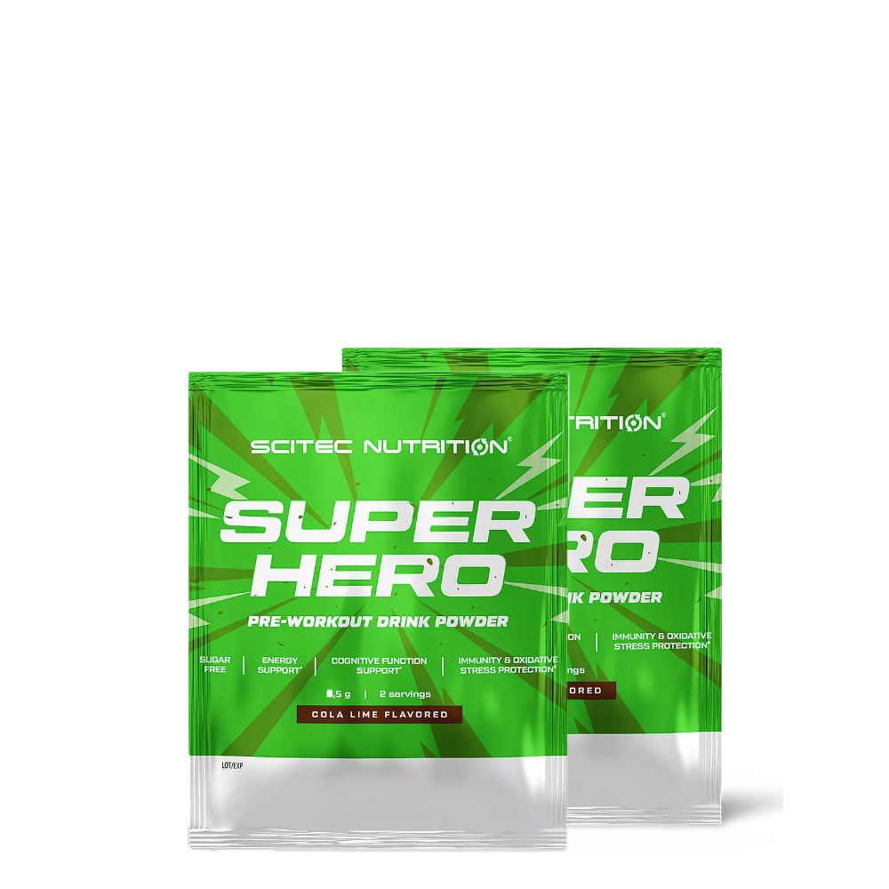 SCITEC NUTRITION - SUPERHERO - PRE-WORKOUT SUPER POWDER - 2 x 9,5 g