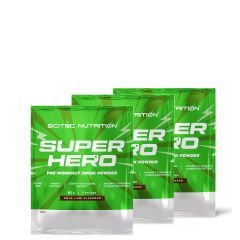SCITEC NUTRITION - SUPERHERO - PRE-WORKOUT SUPER POWDER - 3 x 9,5 g