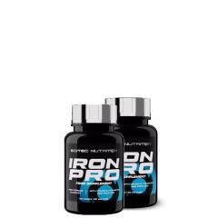 SCITEC NUTRITION - IRON PRO - WITH VITAMIN C, VITAMIN B12 AND FOLIC ACID - 2 x 60 KAPSZULA