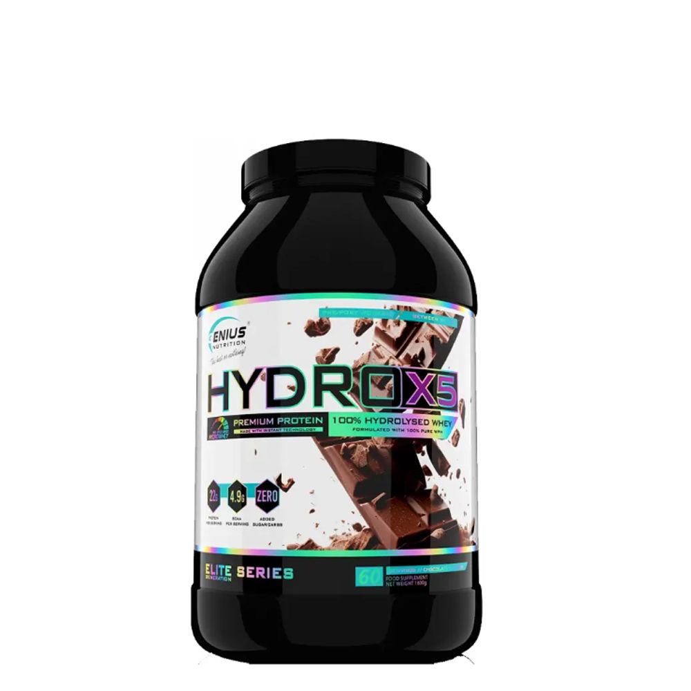 GENIUS NUTRITION - HYDRO X5 - PRÉMIUM HIDROLIZÁLT TEJSAVÓ FEHÉRJE - 1800 G