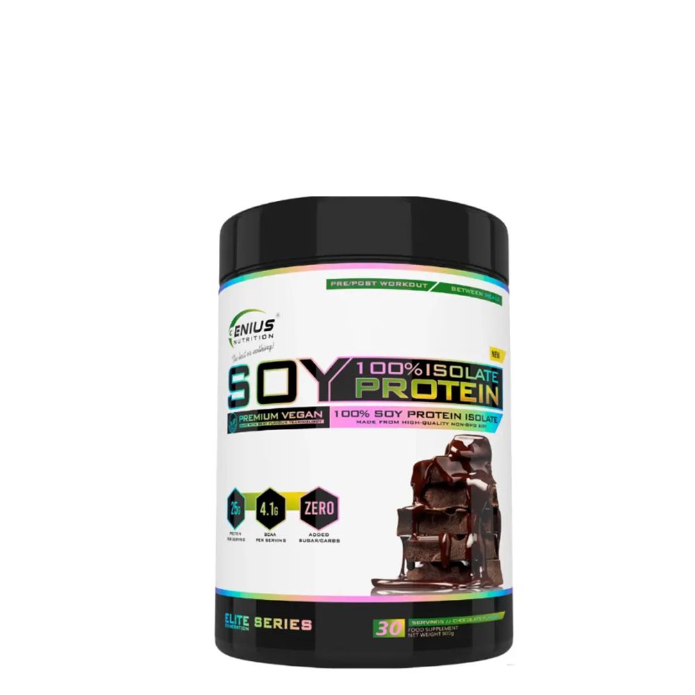 GENIUS NUTRITION - 100% SOY PROTEIN ISOLATE - 900 G