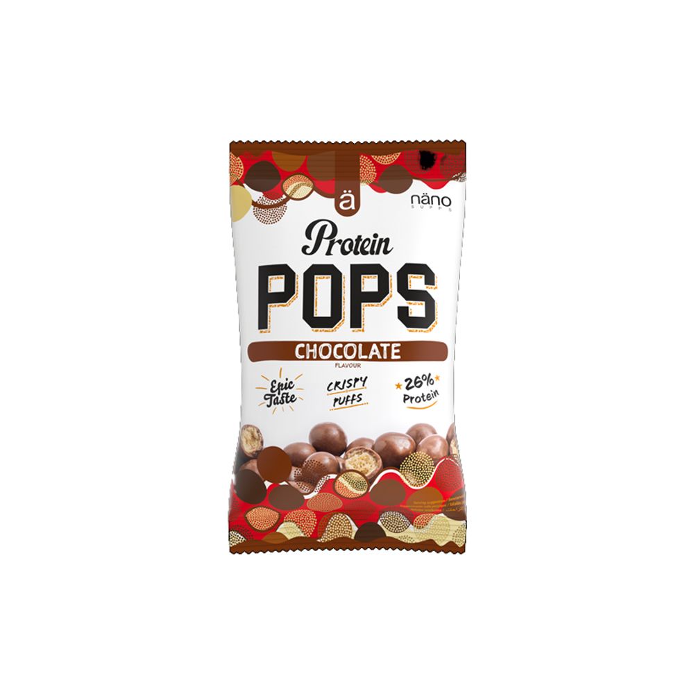 NANOSUPPS - PROTEIN POPS - ROPOGÓS CSOKOLÁDÉ GOLYÓK - EXP.2026.04.30. - TEJCSOKOLÁDÉS