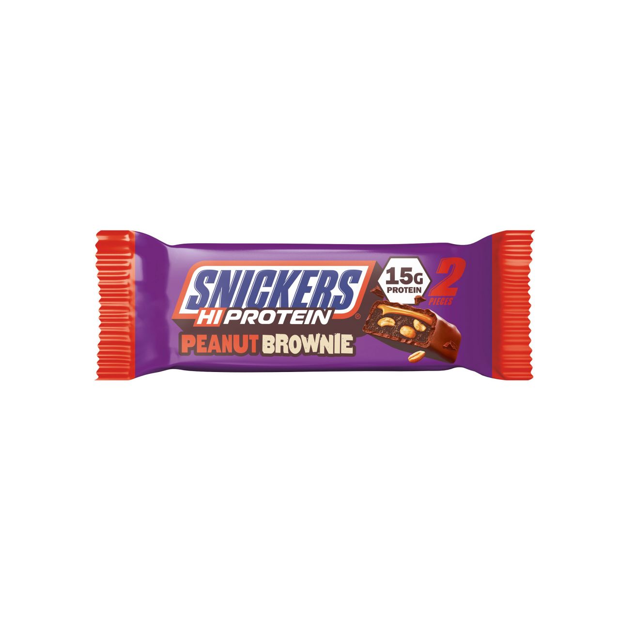SNICKERS - HI-PROTEIN BAR - PEANUT BROWNIE - FEHÉRJESZELET - 50G - EXP.2026.02.17.