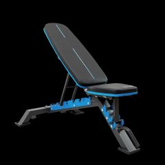 THUNDER - FREEZE ADJUSTABLE BENCH - 32 FÉLE POZÍCIÓBA ÁLLÍTHATÓ,  NAGY TERHELHETŐSÉGŰ, KEREKES EDZŐPAD