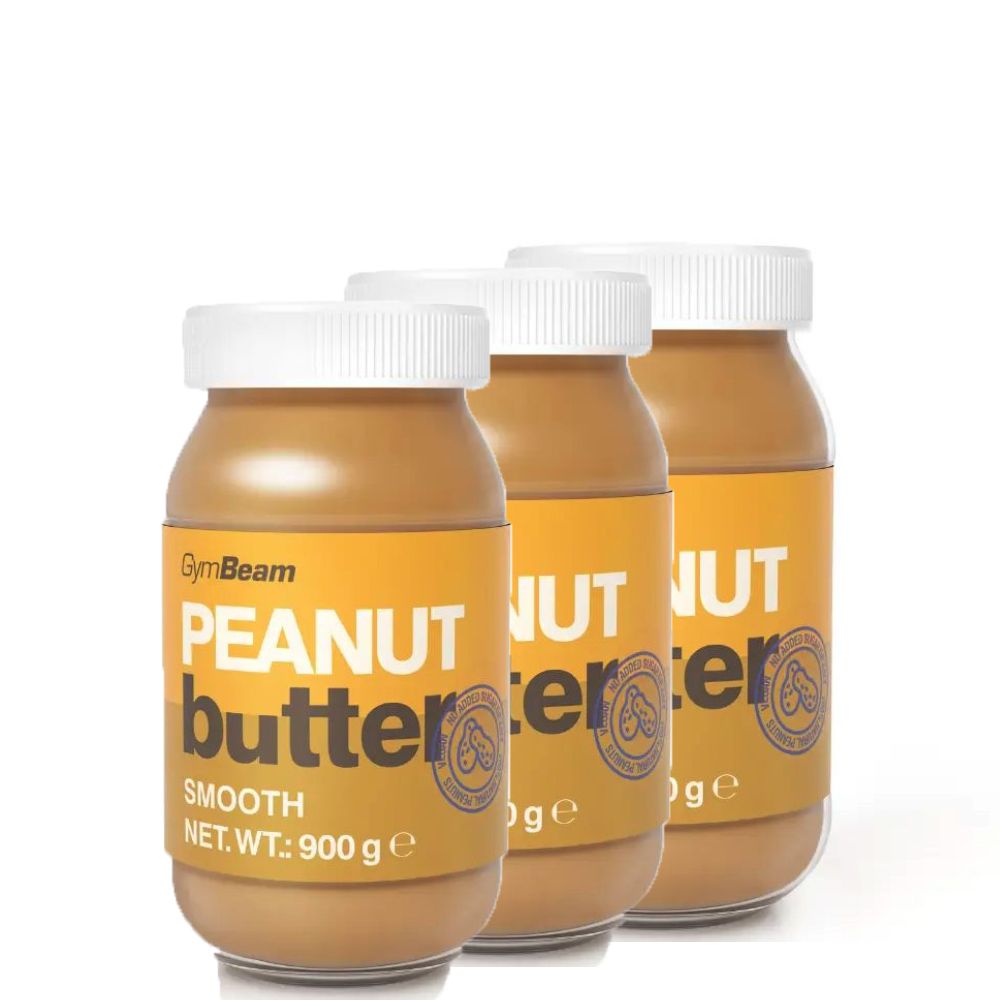 GYMBEAM - 100% PEANUT BUTTER  -  MOGYORÓVAJ - 3 x 900 G