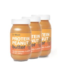 GYMBEAM - 100%  PEANUT BUTTER - ÍZESÍTETT FEHÉRJÉS MOGYORÓVAJ - 3 x 900 G