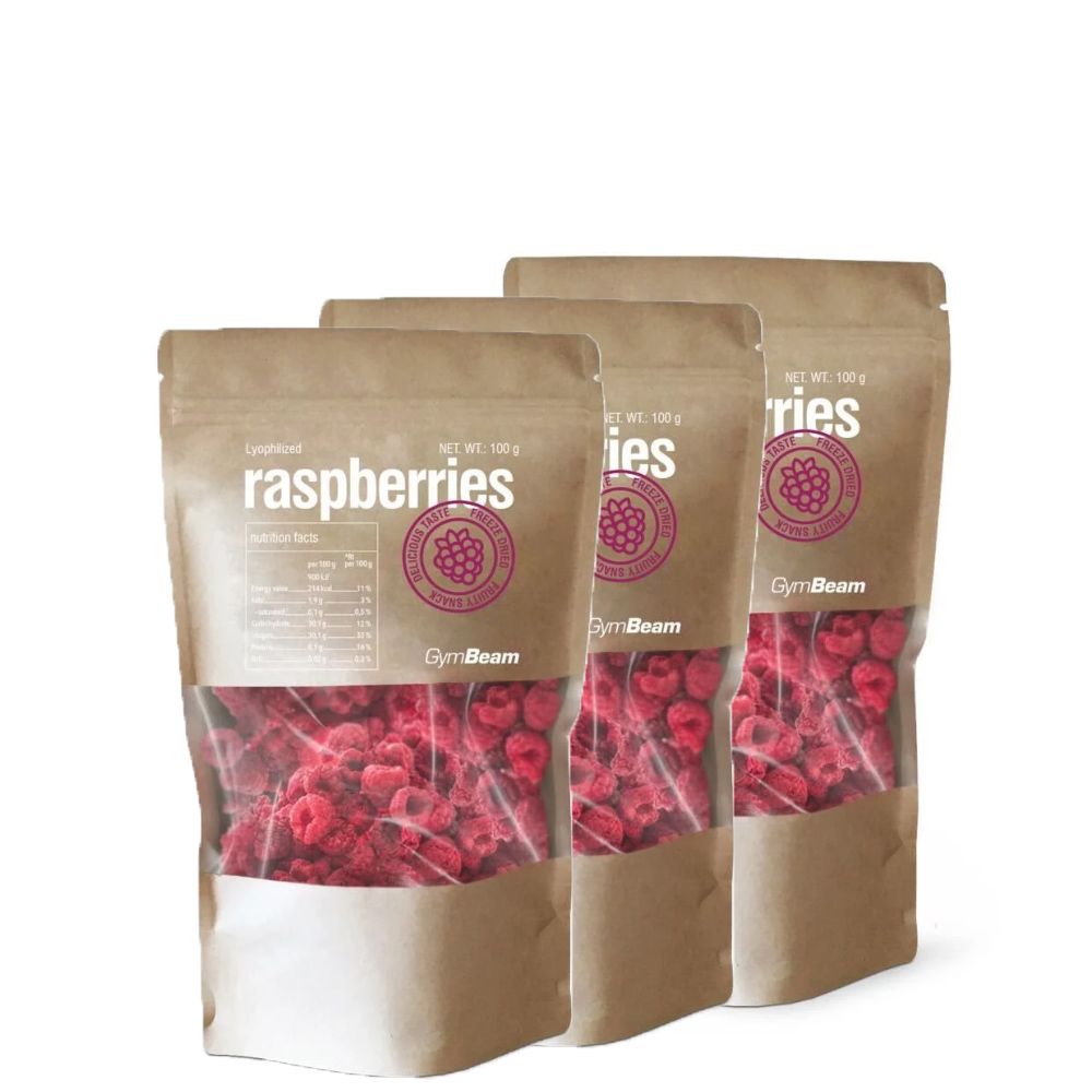 GYMBEAM - LIOFILIZÁLT  MÁLNA - 3 x 100 G