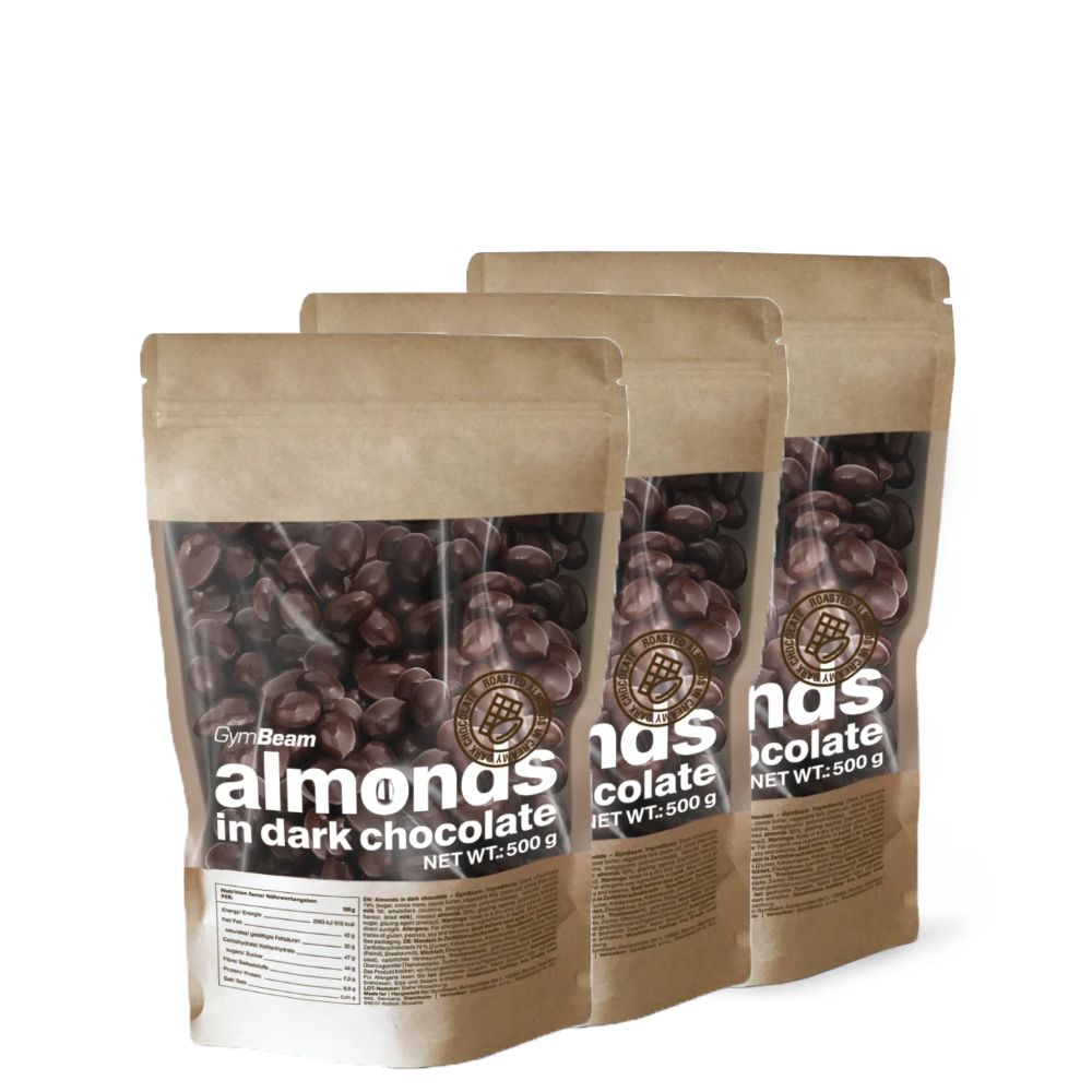 GYMBEAM - MANDULA ÉTCSOKOLÁDÉBAN - 3 x 500 G