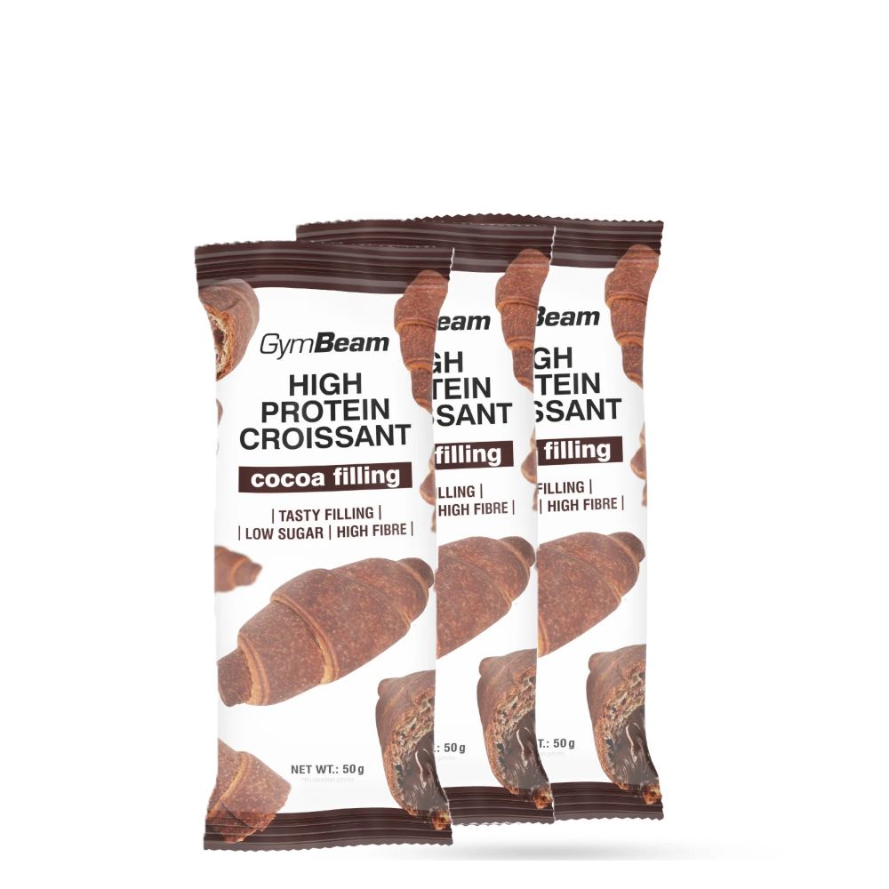 GYMBEAM - FEHÉRJÉS CROISSANT KAKAÓS TÖLTELÉKKEL - 3 x 50 G