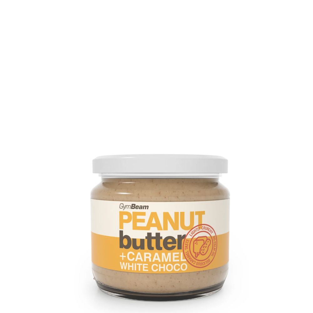 GYMBEAM - KARAMELLÁS FEHÉR CSOKIS MOGYORÓVAJ - 340 G