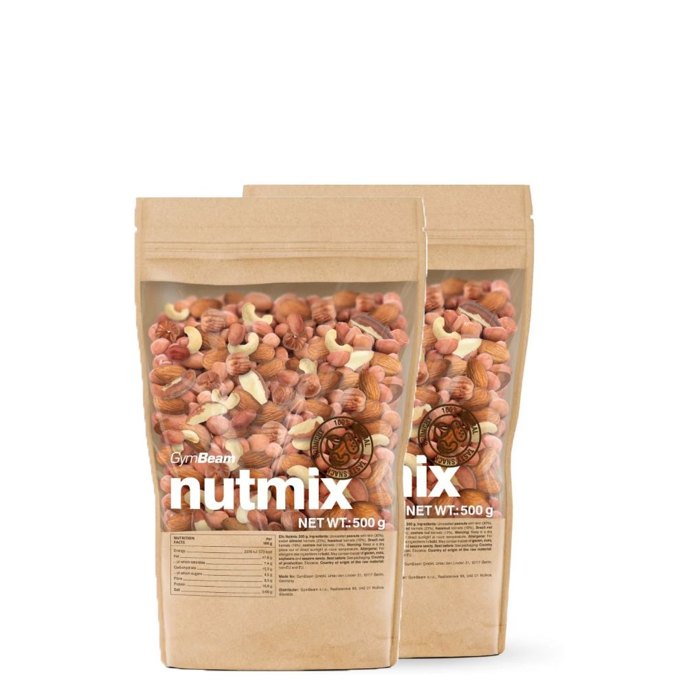 GYMBEAM - NATÚR DIÓFÉLÉK KEVERÉKE - 2 x 500 G