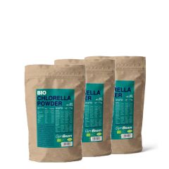 GYMBEAM - BIO CHLORELLA POWDER - BIO KLORELLA ALGA POR - 3 x 250 G