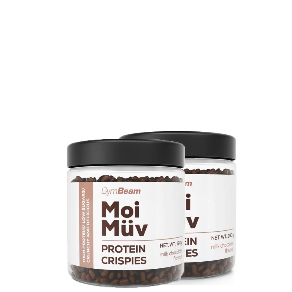 GYMBEAM - MOIMÜV PROTEIN CRISPIES - TEJCSOKOLÁDÉ - 2 X 190 G