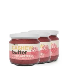 GYMBEAM - KESUVAJ KÓKUSSZAL FEHÉR CSOKIVAL ÉS EPERREL - 3 X 340 G