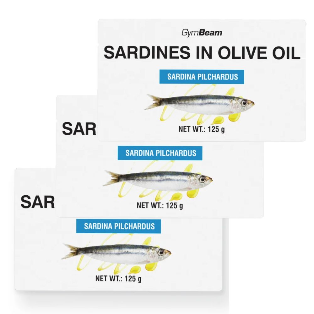 GYMBEAM - SZARDÍNIA OLÍVAOLAJBAN - 3 X 125 G