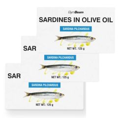 GYMBEAM - SZARDÍNIA OLÍVAOLAJBAN - 3 X 125 G