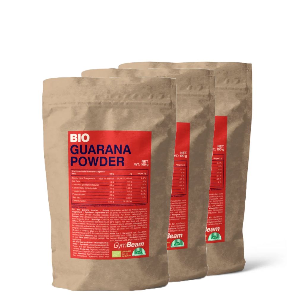 GYMBEAM - BIO GUARANA POR - 3 X 100 G