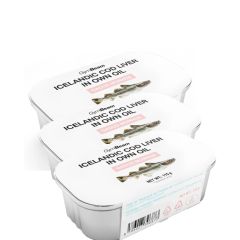 GYMBEAM - IZLANDI TŐKEHALMÁJ SAJÁT OLAJBAN - 3 X 115 G