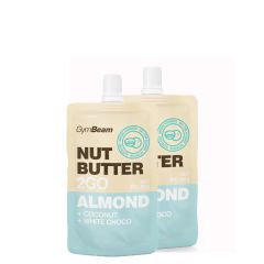 GYMBEAM - NUT BUTTER 2GO - MANDULAVAJ KÓKUSSZAL ÉS FEHÉR CSOKIVAL - 2 X 80 G