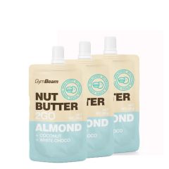 GYMBEAM - NUT BUTTER 2GO - MANDULAVAJ KÓKUSSZAL ÉS FEHÉR CSOKIVAL - 3 X 80 G