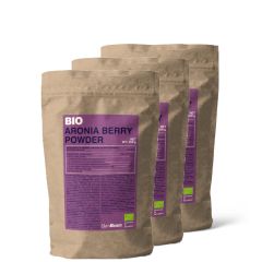 GYMBEAM - BIO FEKETE BERKENYE - ARÓNIA POR - 3 X 200 G