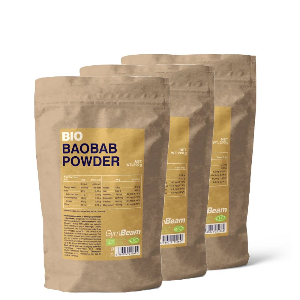 GYMBEAM - BIO BAOBAB POR - 3 X 200 G
