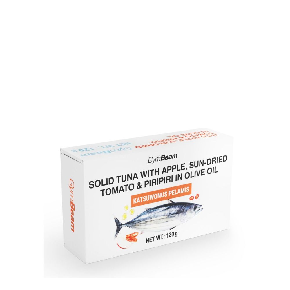 GYMBEAM - TONHAL OLÍVAOLAJBAN ALMÁVAL, NAPON SZÁRÍTOTT PARADICSOMMAL ÉS PIRIPIRIVEL - 120 G