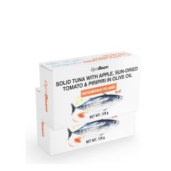 GYMBEAM - TONHAL OLÍVAOLAJBAN ALMÁVAL, NAPON SZÁRÍTOTT PARADICSOMMAL ÉS PIRIPIRIVEL - 2 X 120 G