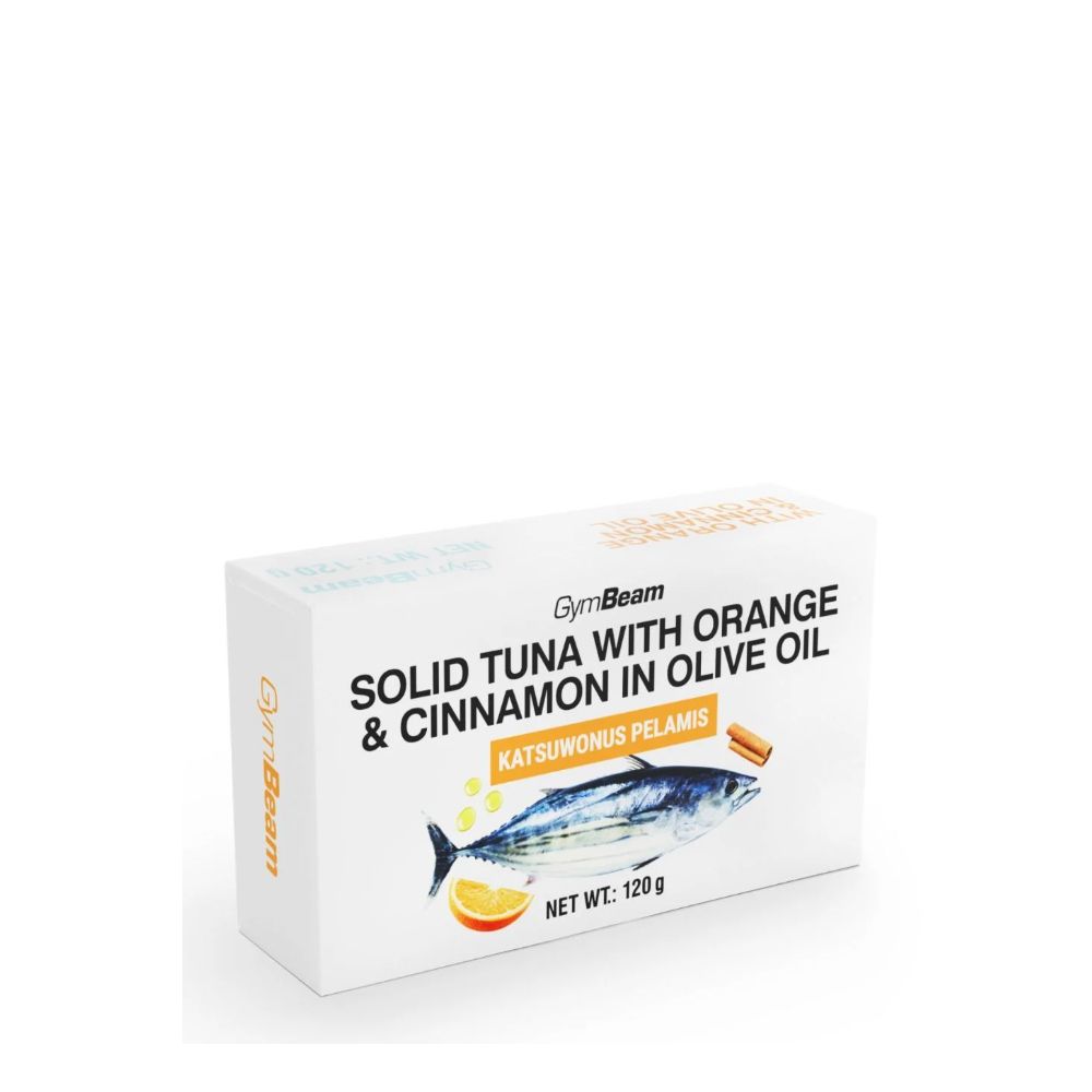 GYMBEAM - TONHAL OLÍVAOLAJBAN NARANCCSAL ÉS FAHÉJJAL - 120 G