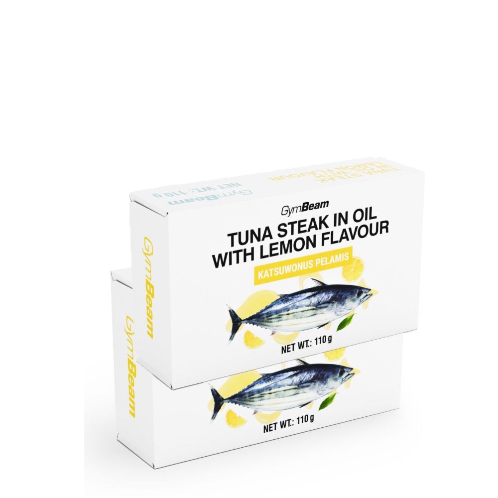 GYMBEAM - TONHAL STEAK OLAJBAN CITROMOS ÍZESÍTÉSSEL - 2 X 110 G