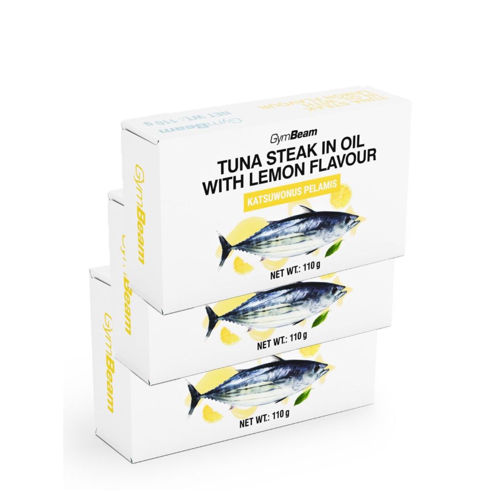 GYMBEAM - TONHAL STEAK OLAJBAN CITROMOS ÍZESÍTÉSSEL - 3 X 110 G