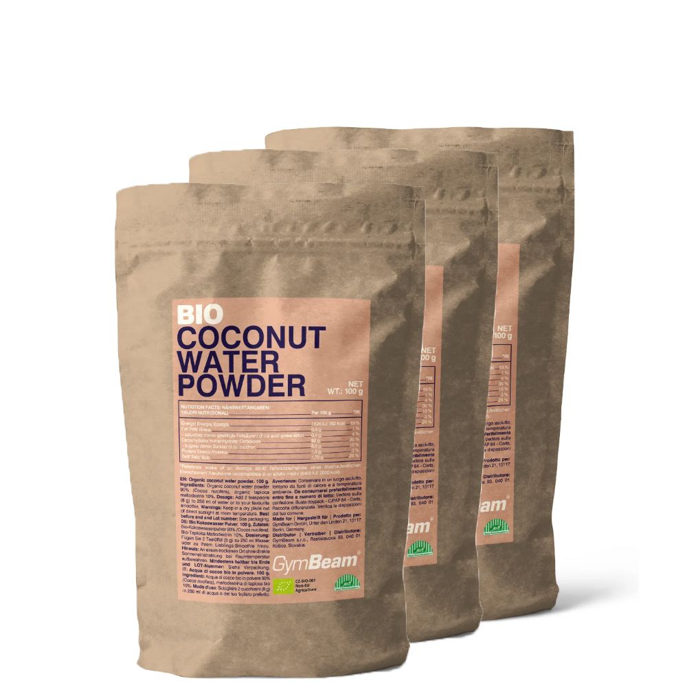GYMBEAM - BIO KÓKUSZVÍZPOR - 3 X 100 G