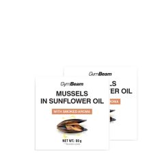 GYMBEAM - KAGYLÓ NAPRAFORGÓOLAJBAN FÜSTÖLT AROMÁVAL - 2 X 80 G