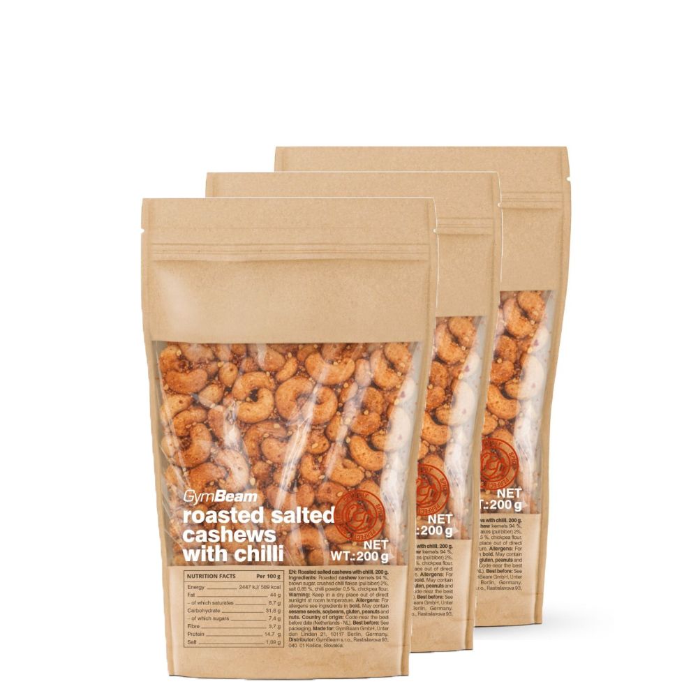 GYMBEAM - PÖRKÖLT, SÓS KESÚDIÓ CHILIVEL - 3 X 200 G