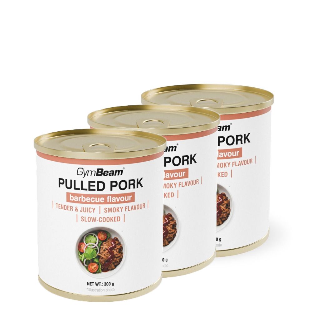 GYMBEAM - PULLED PORK - BARBECUE - 3 X 300 G