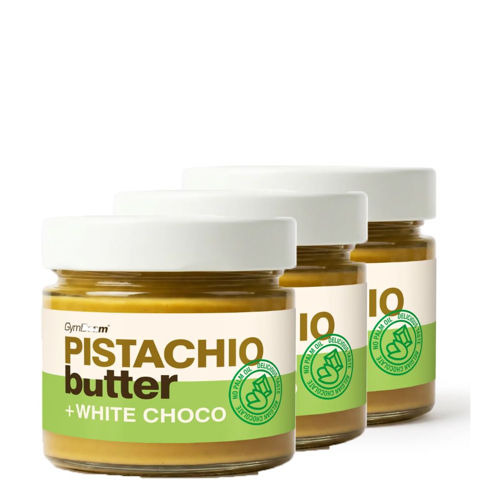 GYMBEAM - PISZTÁCIAVAJ FEHÉR CSOKOLÁDÉVAL - 3 X 220 G