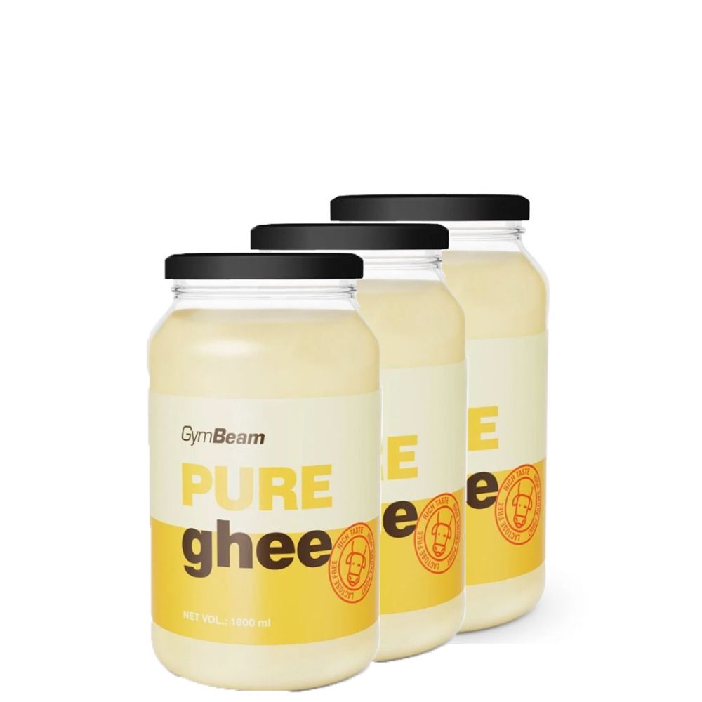 GYMBEAM - PURE GHEE - KONCENTRÁLT TISZTÍTOTT VAJZSÍR - 3 X 1000 ML