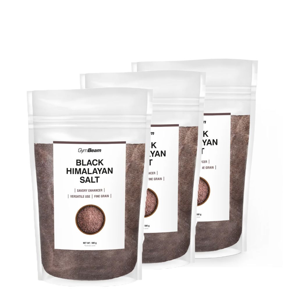 GYMBEAM - HIMALÁJAI FEKETE SÓ - FINOM - 3 X 500 G