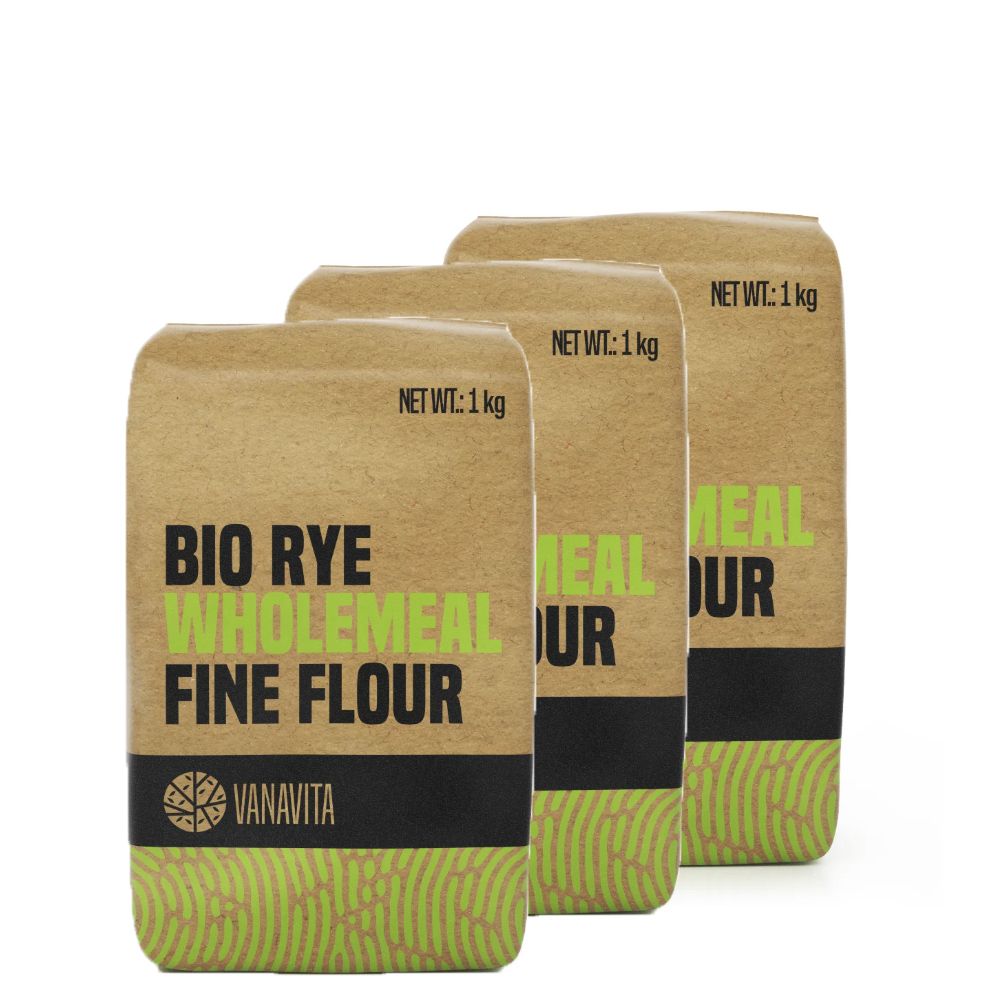 VANAVITA - BIO TELJES KIŐRLÉSŰ ROZS FINOMLISZT - 3 X 1000 G