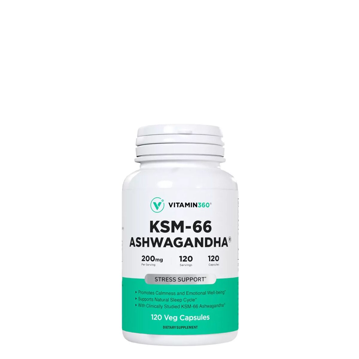 VITAMIN360 - ASHWAGANDHA KSM-66 200 MG - 120 KAPSZULA