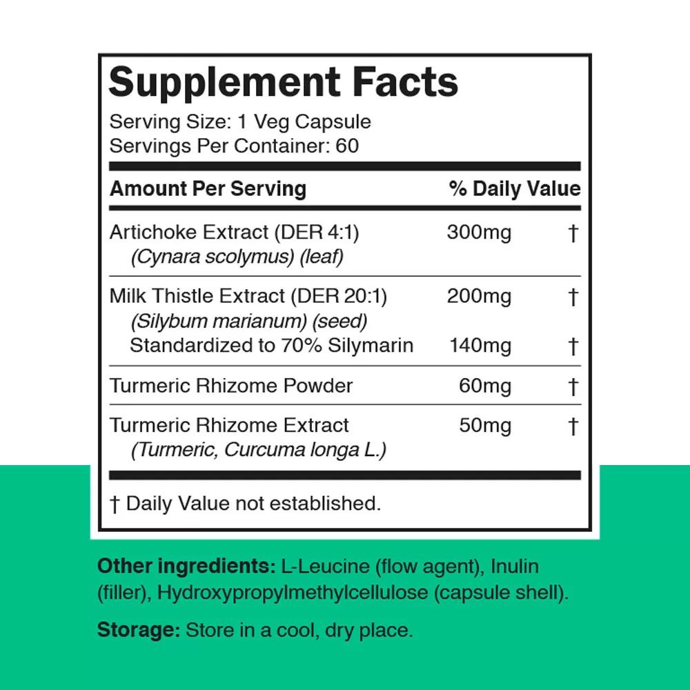 VITAMIN360 - LIVER SUPPORT WITH ARTICHOKE & MILK THISTLE - 60 KAPSZULA VITAMIN360 - LIVER SUPPORT WITH ARTICHOKE & MILK THISTLE - 60 KAPSZULA