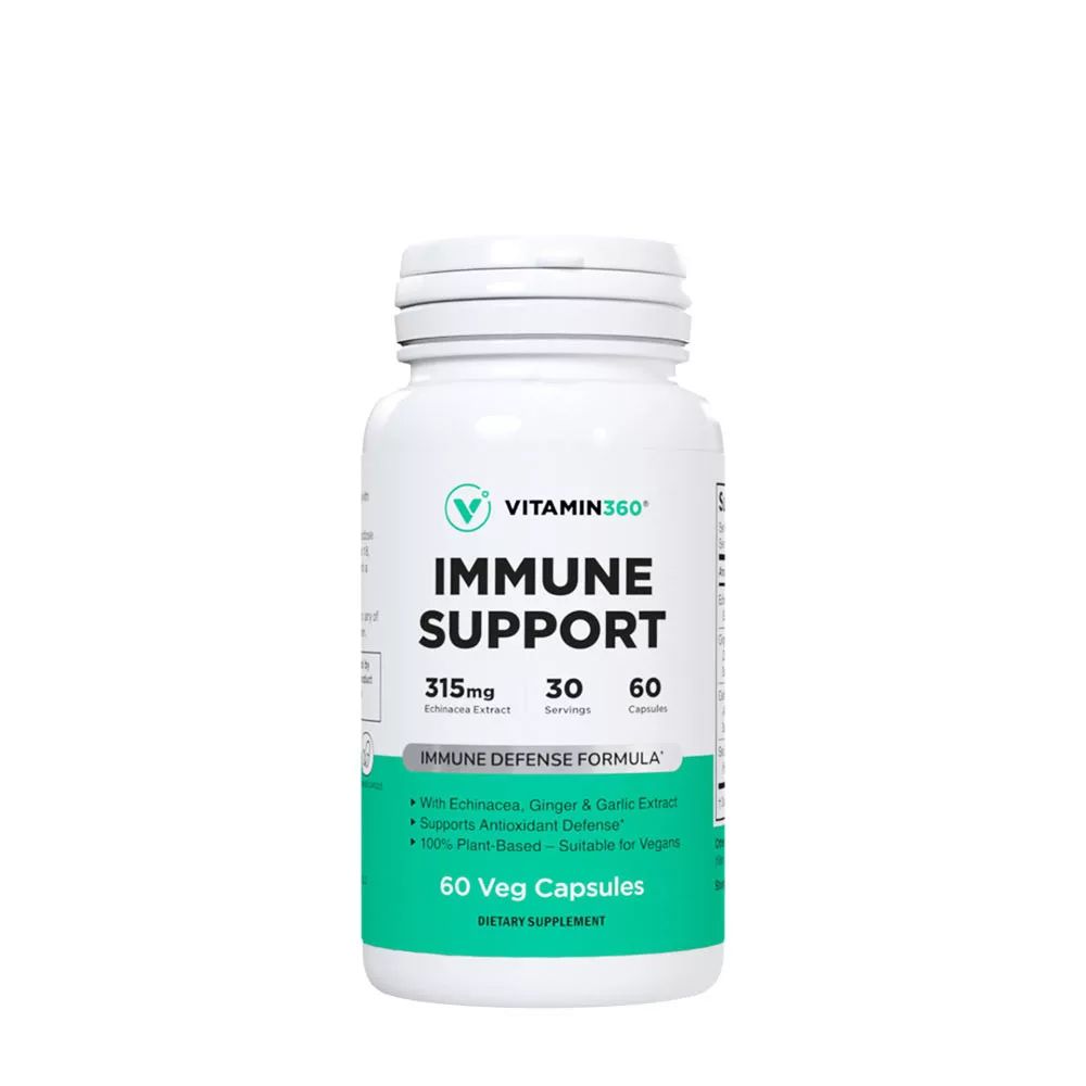 VITAMIN360 - IMMUNE SUPPORT WITH ECHINACEA, GINGER ROOT & GARLIC - 60 KAPSZULA