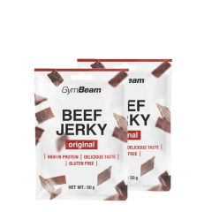 GYMBEAM - BEEF JERKY SZÁRÍTOTT MARHAHÚS - 2 x 50 G