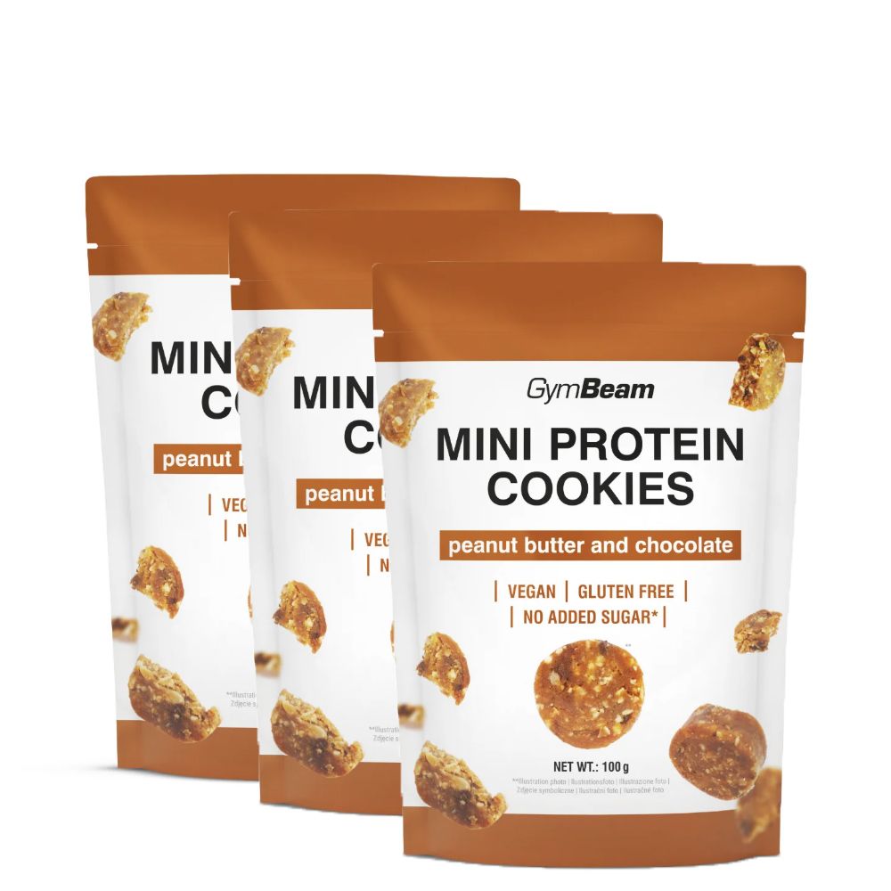 GYMBEAM - MINI PROTEIN COOKIES - 3 x 100 G