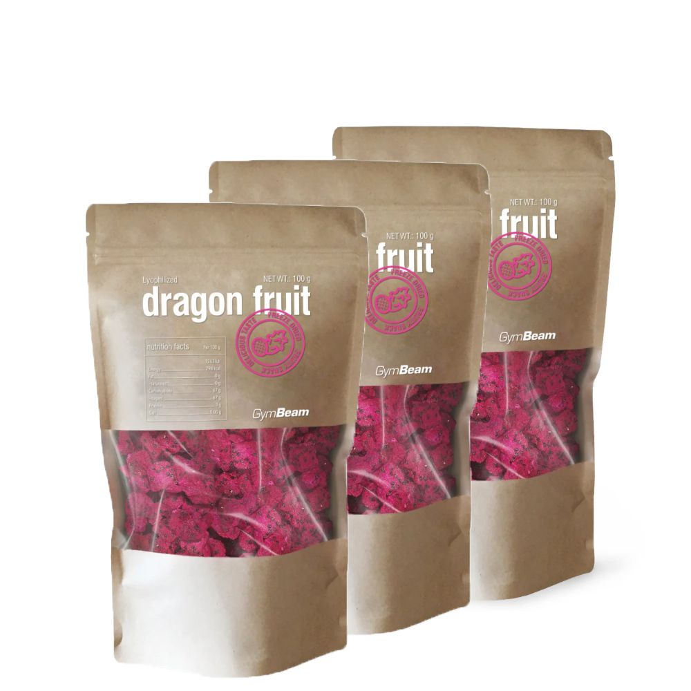 GYMBEAM - LIOFILIZÁLT  SÁRKÁNYGYÜMÖLCS -  3 x 100 G