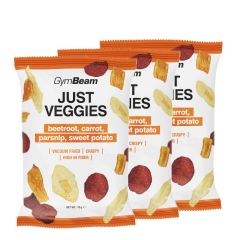 GYMBEAM - JUST VEGGIES - ZÖLDSÉG CHIPS MIX - 3 X 75 G