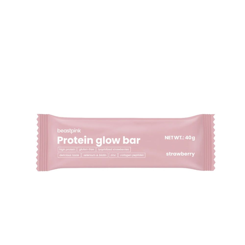 BEAST PINK - GLOWBAR FEHÉRJESZELET - 40 G