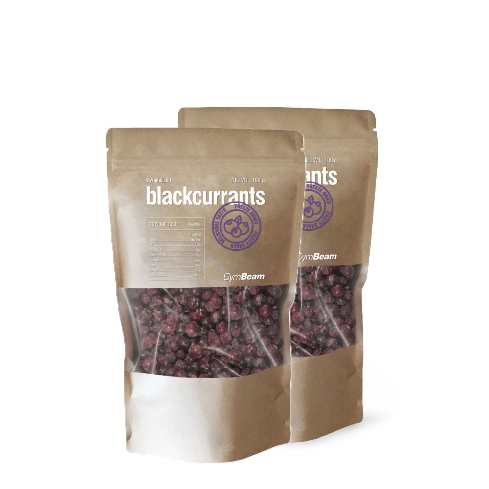 GYMBEAM - LIOFILIZÁLT FEKETE RIBIZLI - 2 x 100 G