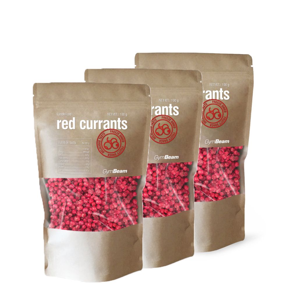 GYMBEAM - LIOFILIZÁLT PIROS RIBIZLI - 3 X 100 G